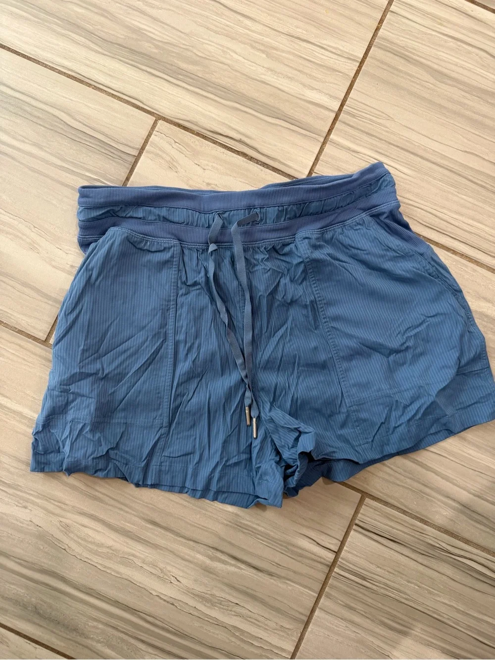 Women’s Blue Drawstring athletic Shorts